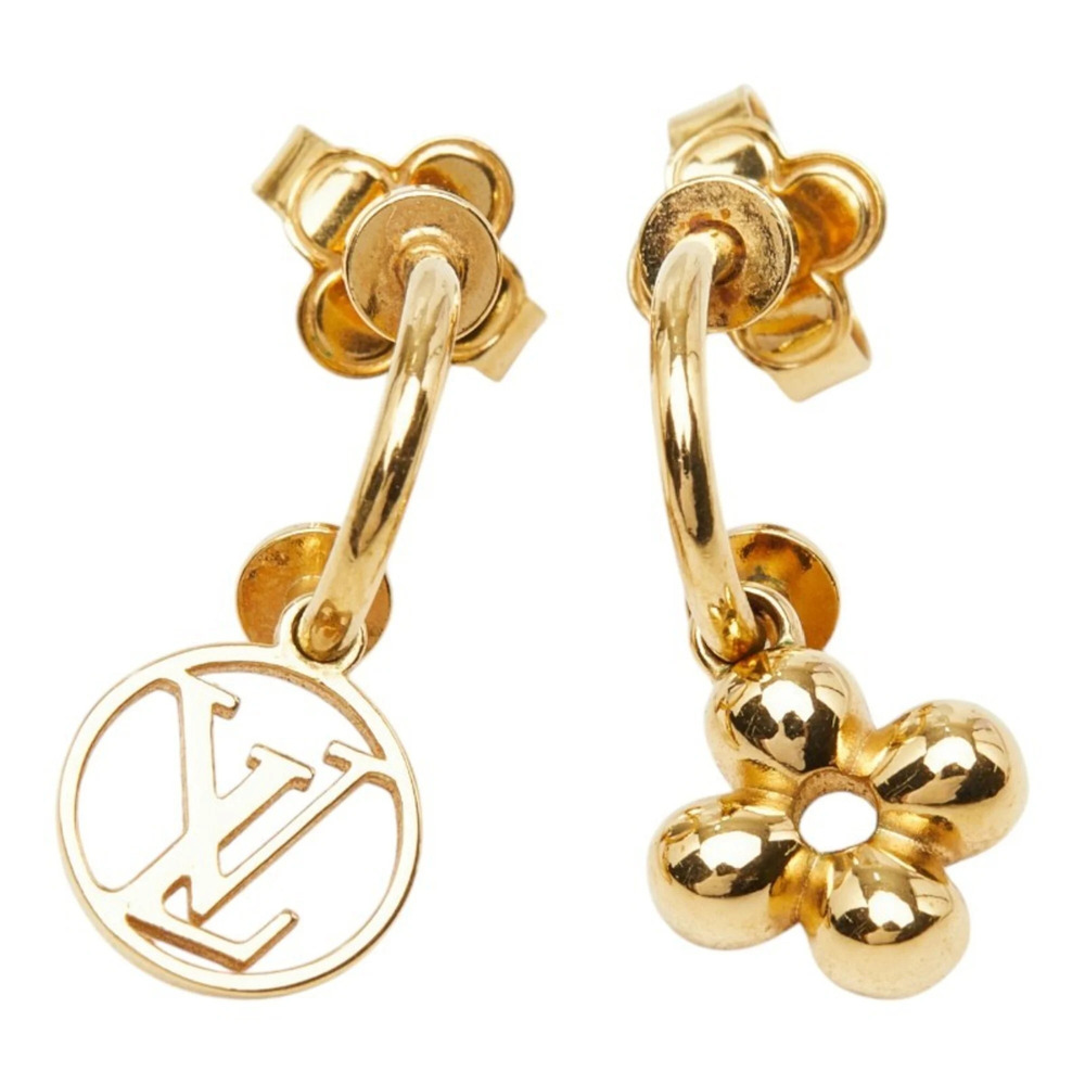 LOUIS VUITTON Gold Earrings - Picture 2 of 5